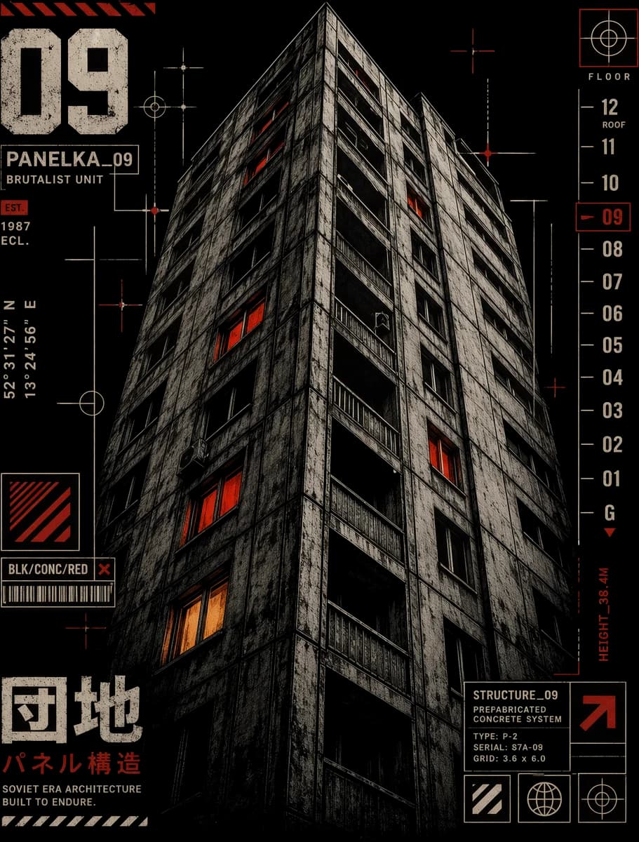 городская башня — деталь принта
