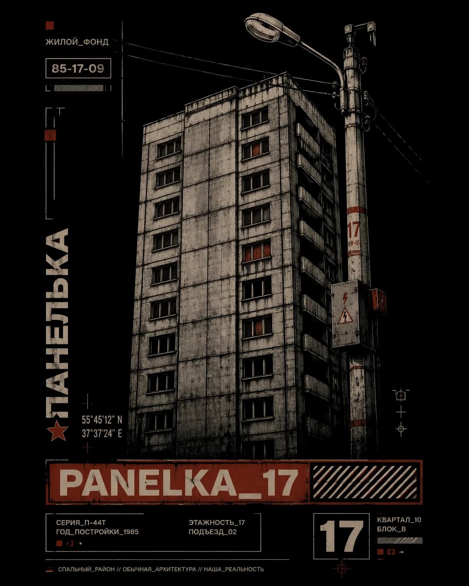панелька 17 — деталь принта